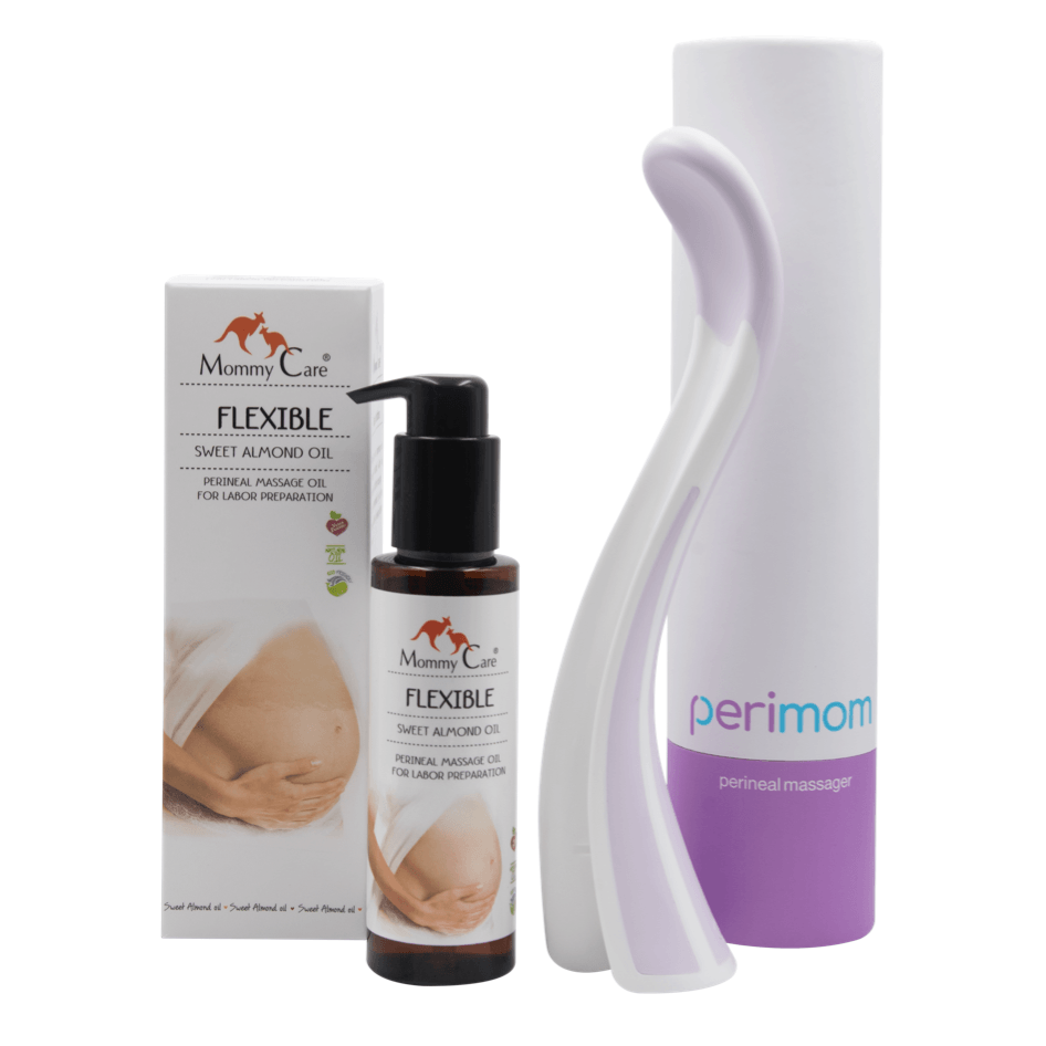 Perimom Perineal Massager and Perineal Massage Oil